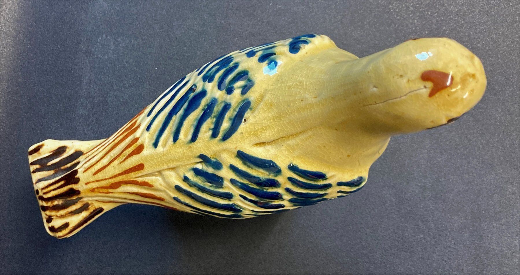 Figuren: Taube Figur Keramik handgemalt Tontaube – Gebraucht aus Wangen b. Olten von Buntgemischt 2