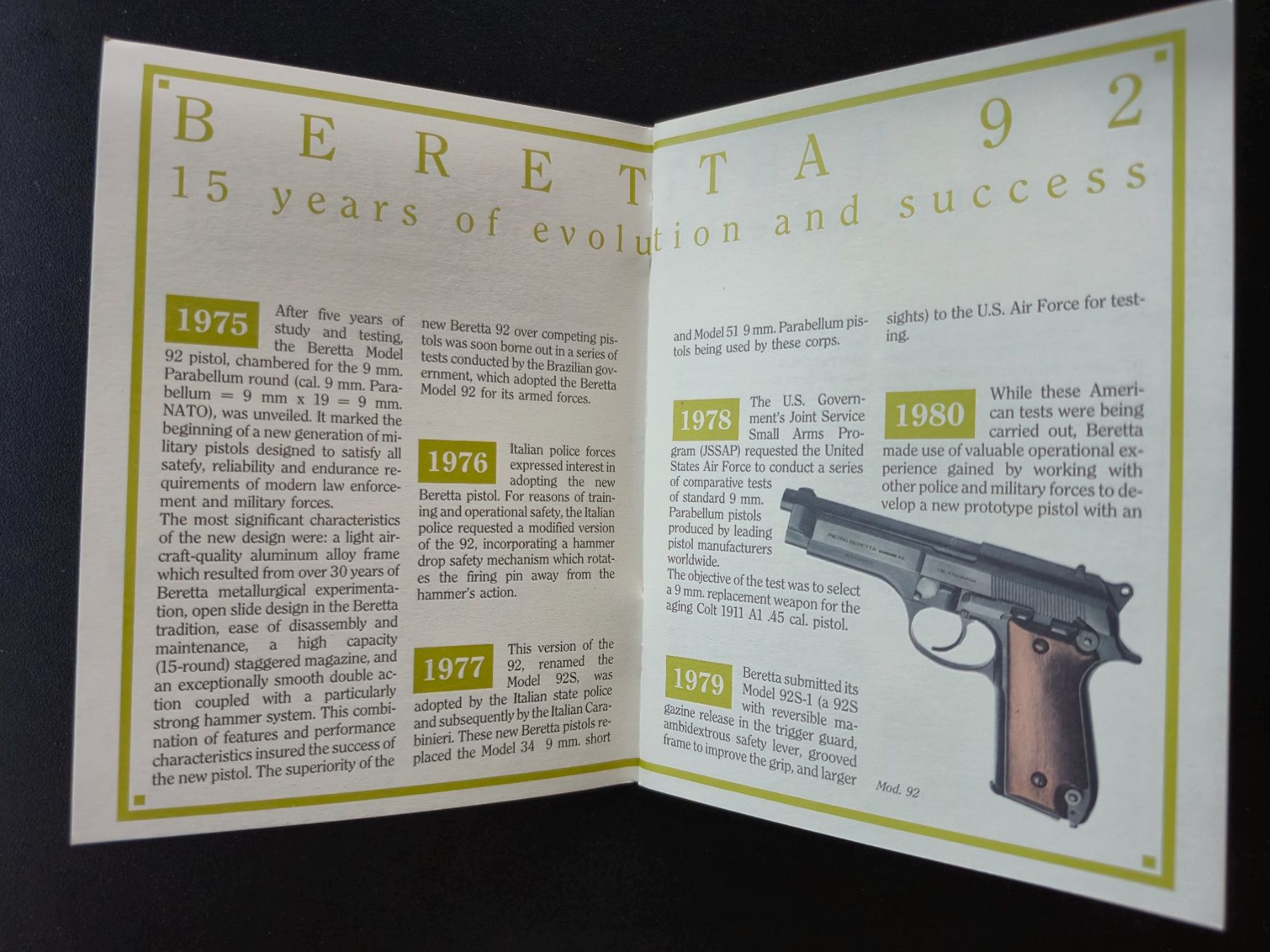 Bücher: BERETTA 92 - a global success – Gebraucht aus Balsthal von Jamamoegg 1