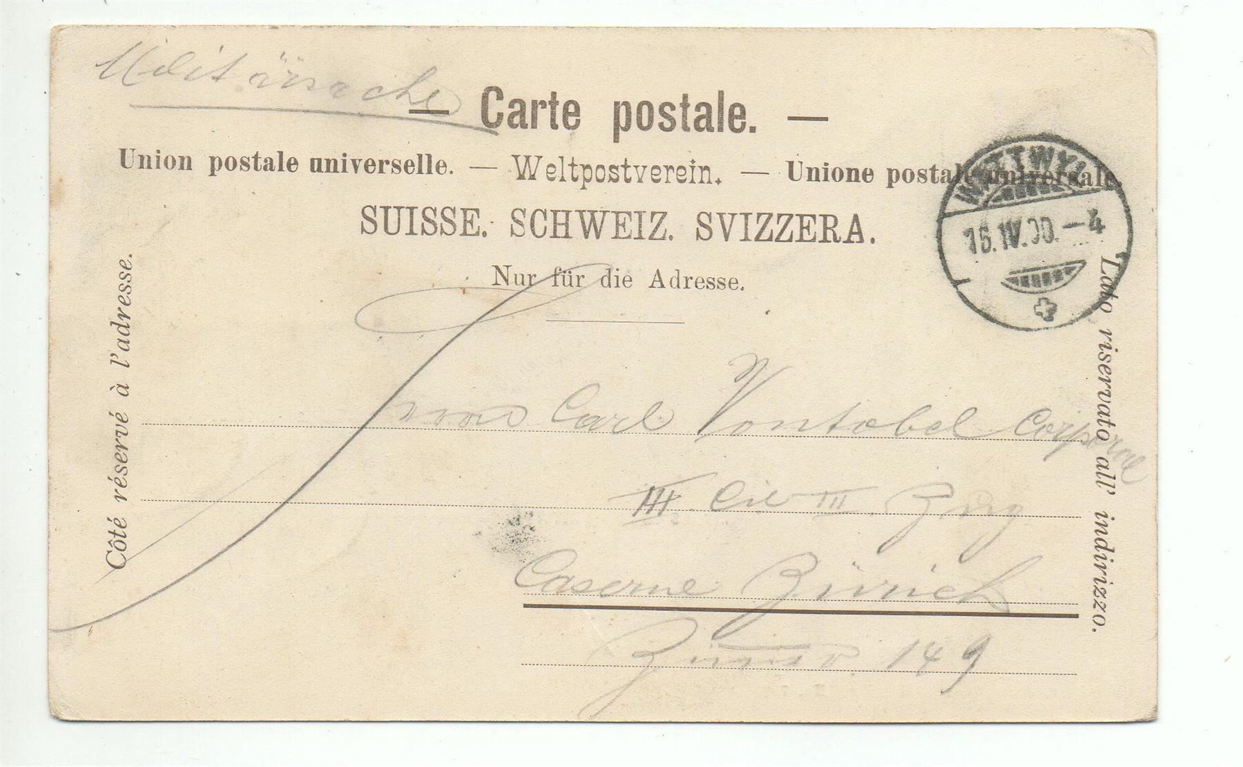 Cartoline postali: Gruss aus WATTWIL – Usato da Jona venduto da philajona 1