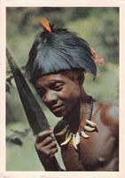 MONGO in CONGO GUERRIER - koloniale Ansichtskarte