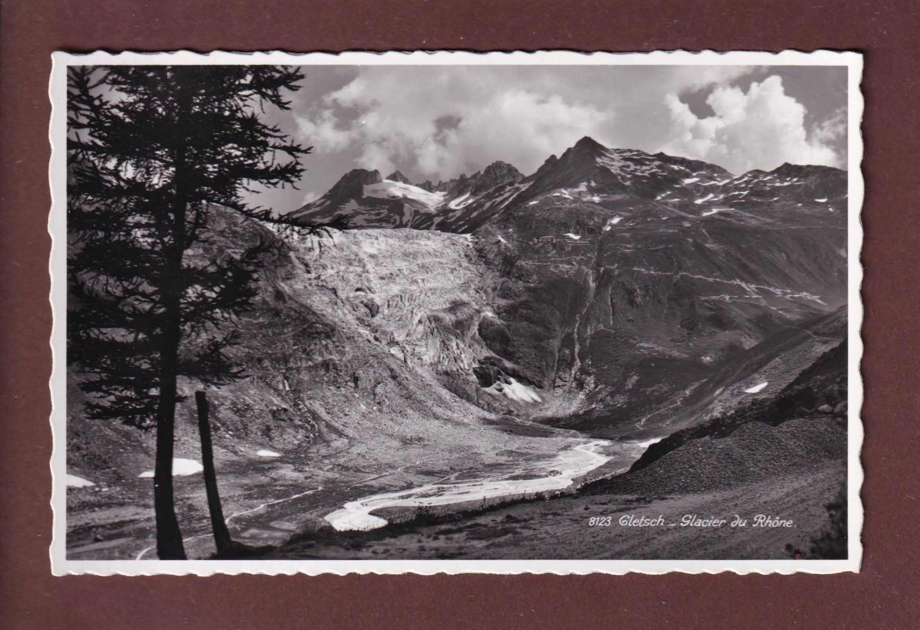Ansichtskarten: Gletsch - GLACIER DU RHÔNE – Gebraucht aus Pully von nicecards