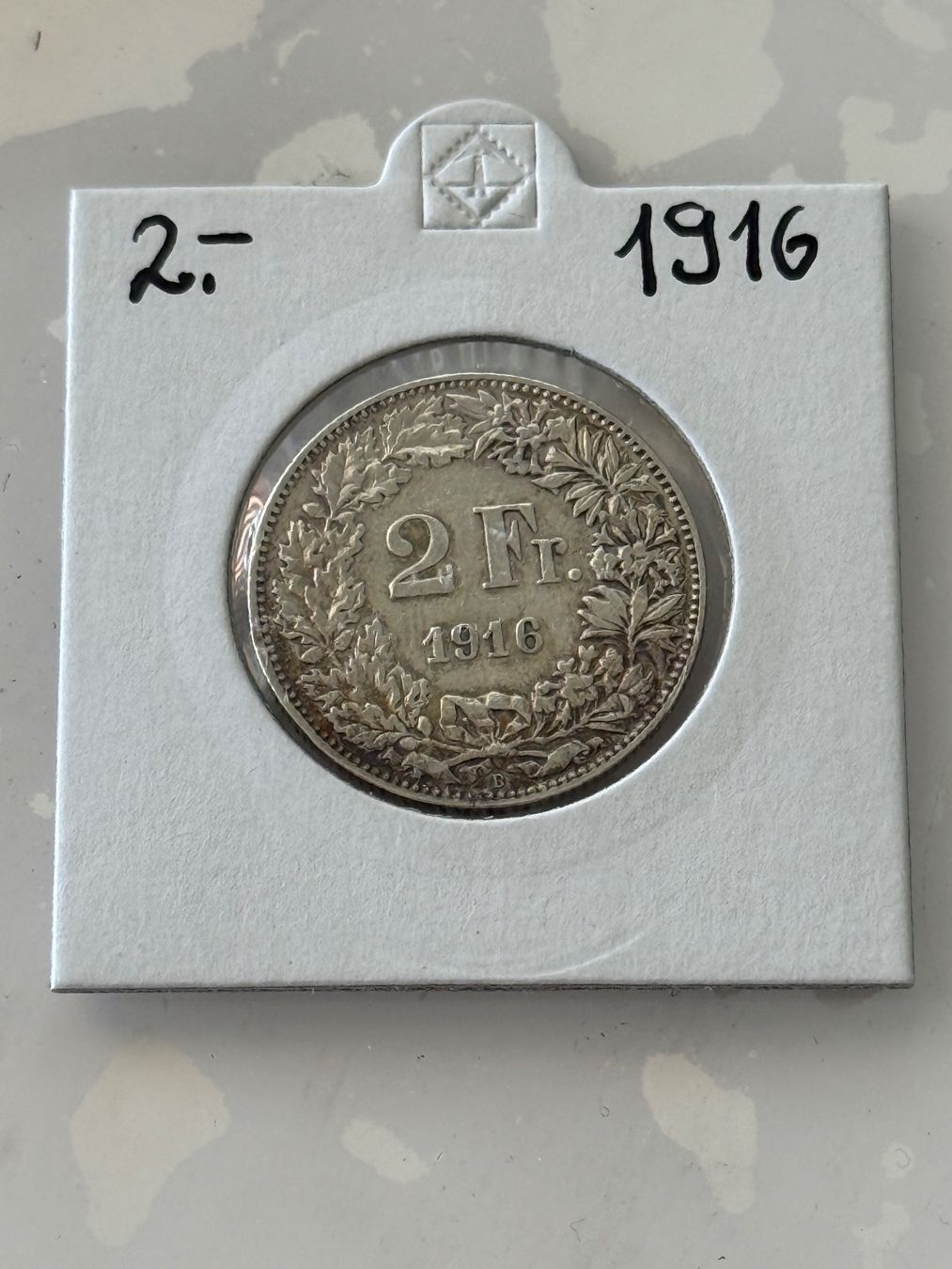 Tutti le monete: 2 Franken 1916  Rar – Usato da Wallisellen venduto da SWISS_SILVER1 1