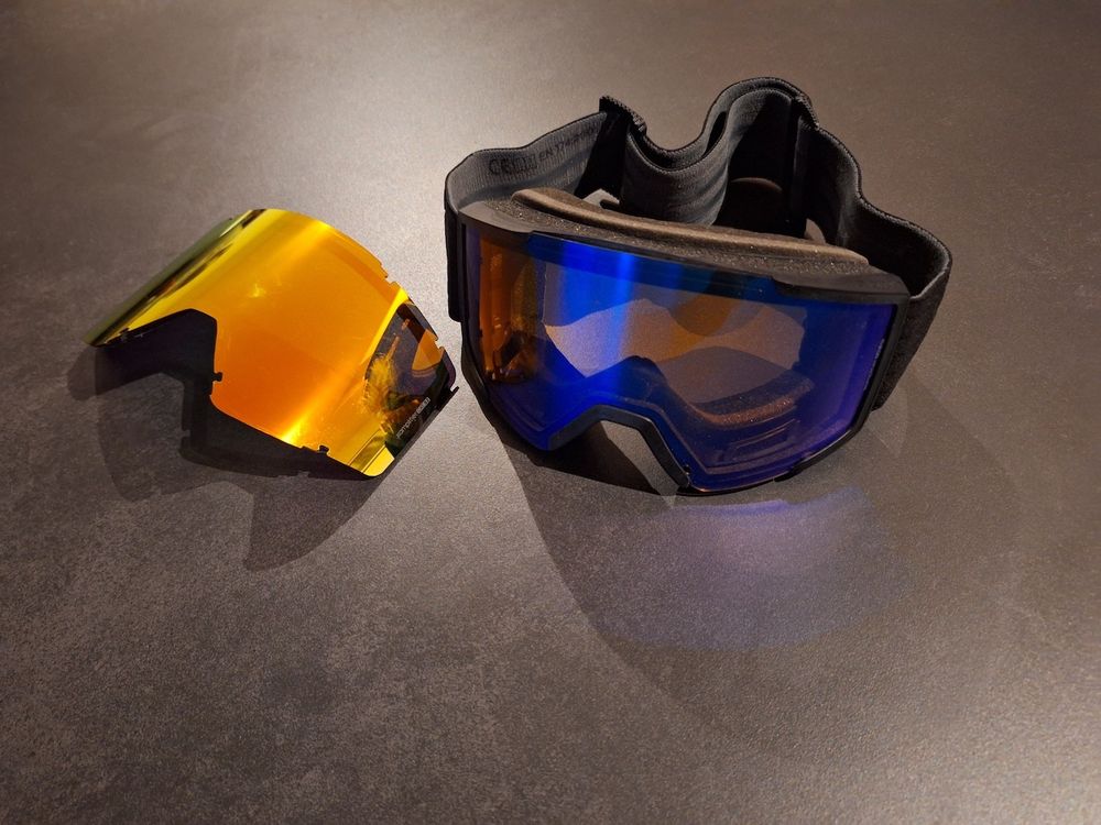 FEISEDY Skibrille OTG Mit Magnetischem Wechselglas – 100% UV-Schutz, Antibeschlagt, Für Brillenträger