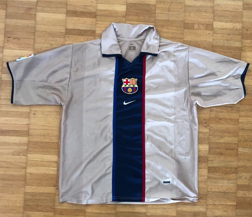 Maillot FC Barcelone Extérieur 2001-2003 - Saviola #7 - Taille XL - Nike