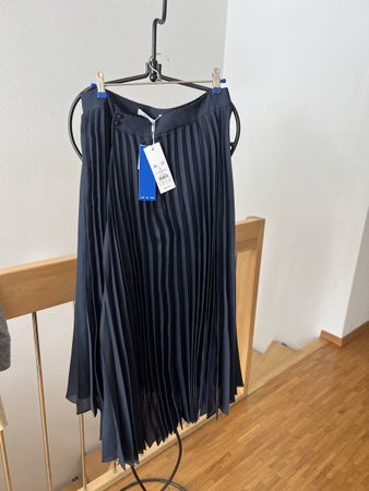 SAMSOE SAMSOE Annica Navy Wrap Skirt, Size L, NEW!