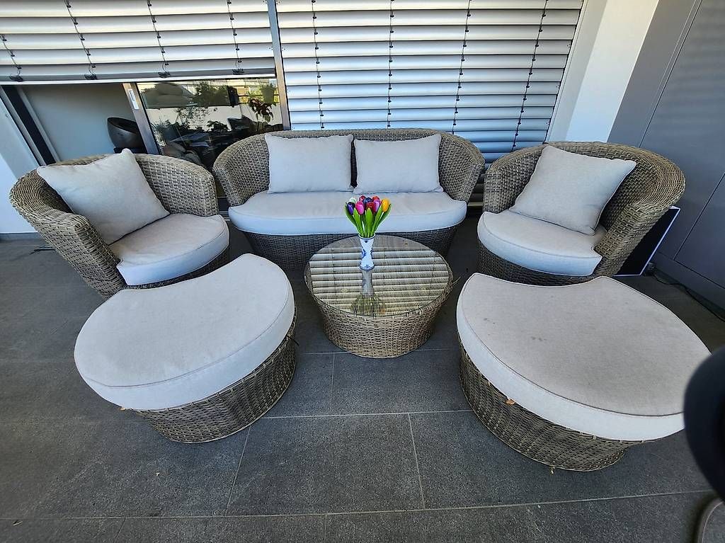 Set de table et chaises: Terassenmöbel/ Gartenmöbel, 6-teilig – D'occasion à Zug par nemka3