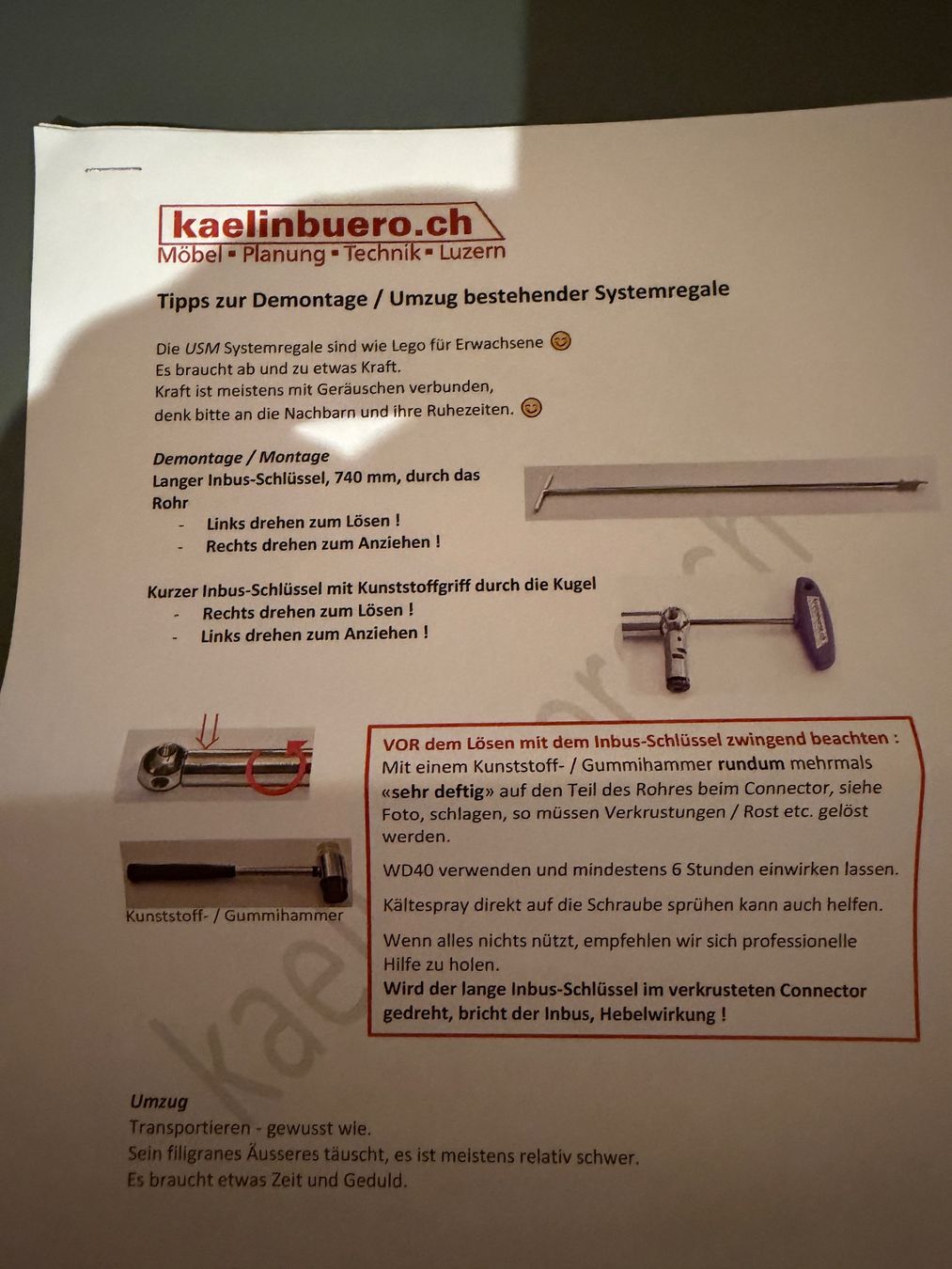 USM Tutti gli attrezzi: USM Haller Werkzeug – Usato da Zollikon venduto da Jansau 2