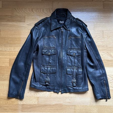 Dolce & Gabbana Multipocket Leather Jacket