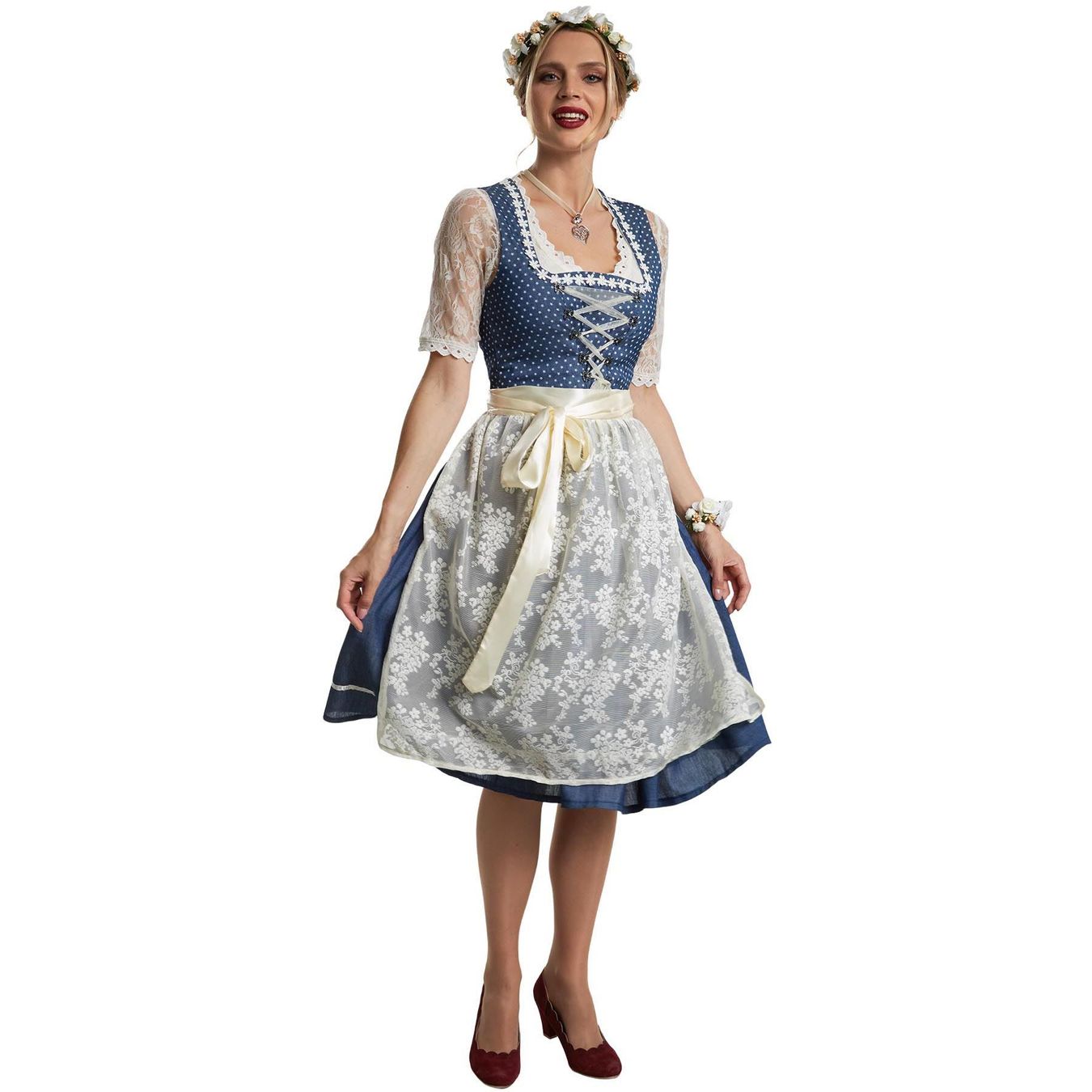 Kostüme: Frauenkostüm Midi-Dirndl Kleinwalsertal L – Neu (gemäss Beschreibung) aus Murten von Roland.Kemmer.AG