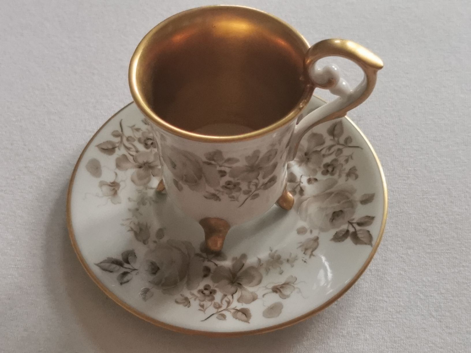 Tassen: Kaffe Tasse mit Unterteller  – Neu (gemäss Beschreibung) aus Schlieren von vlalif