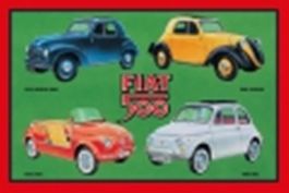Blechschild-FIAT 500MODELL PALETTE