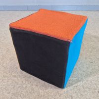 Pouf Cube Würfel Hocker Polsterhocker Sitzwürfel