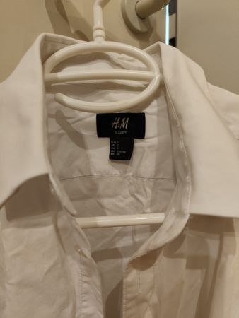 Herren Hemd H&M Slim Fit weiss Grösse S guter Zustand