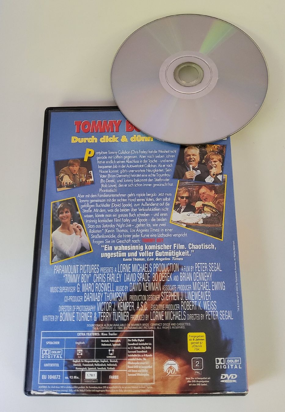 Tutti i DVDs: Tommy Boy Durch dick & dünn DVD Chris Farley David Spade  – Usato da Winterthur venduto da eob_fw5j 1