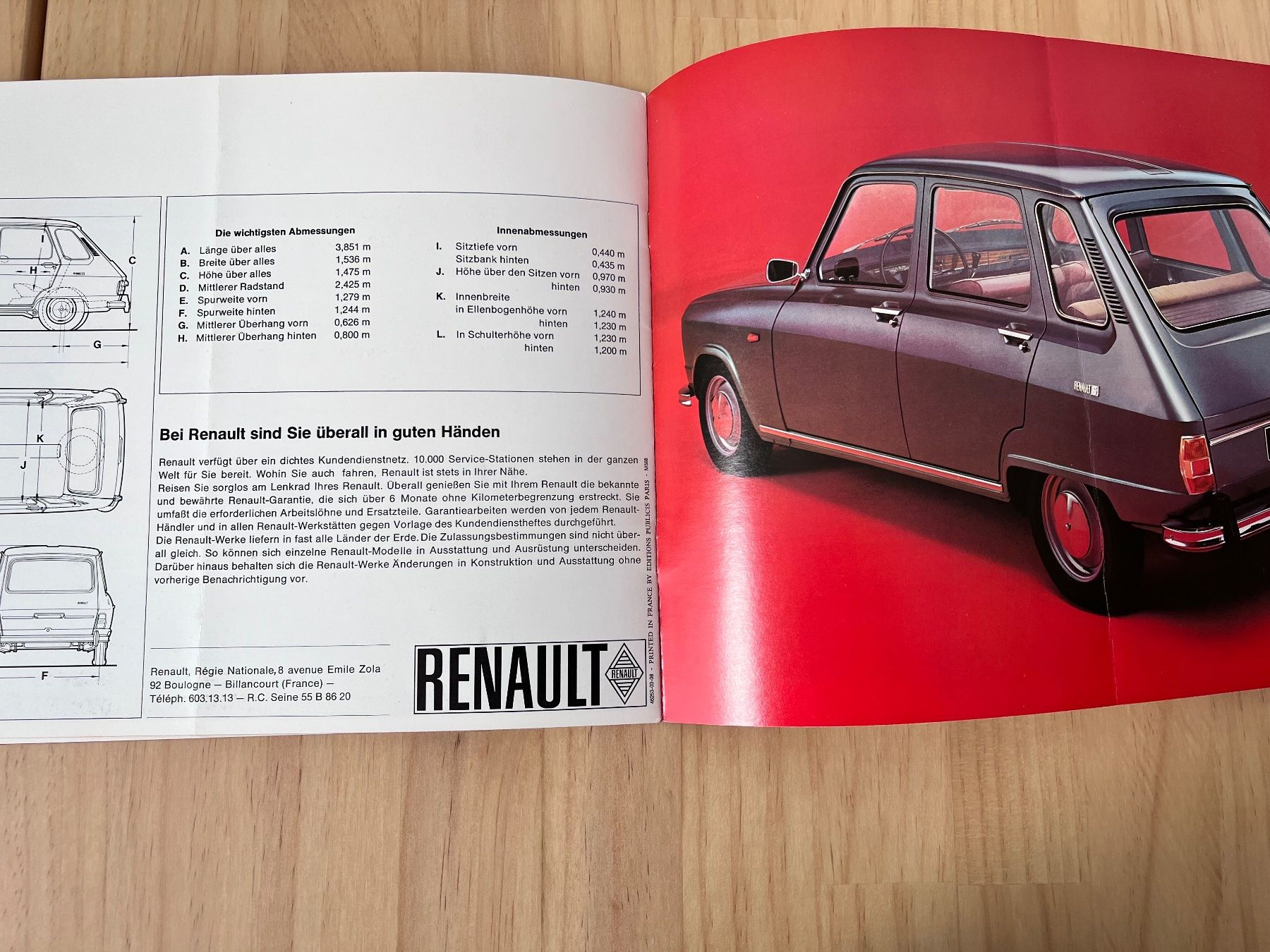 Renault Documents: RENAULT 6 Verkaufsprospekt – D'occasion à Münchenbuchsee par Volver64 4