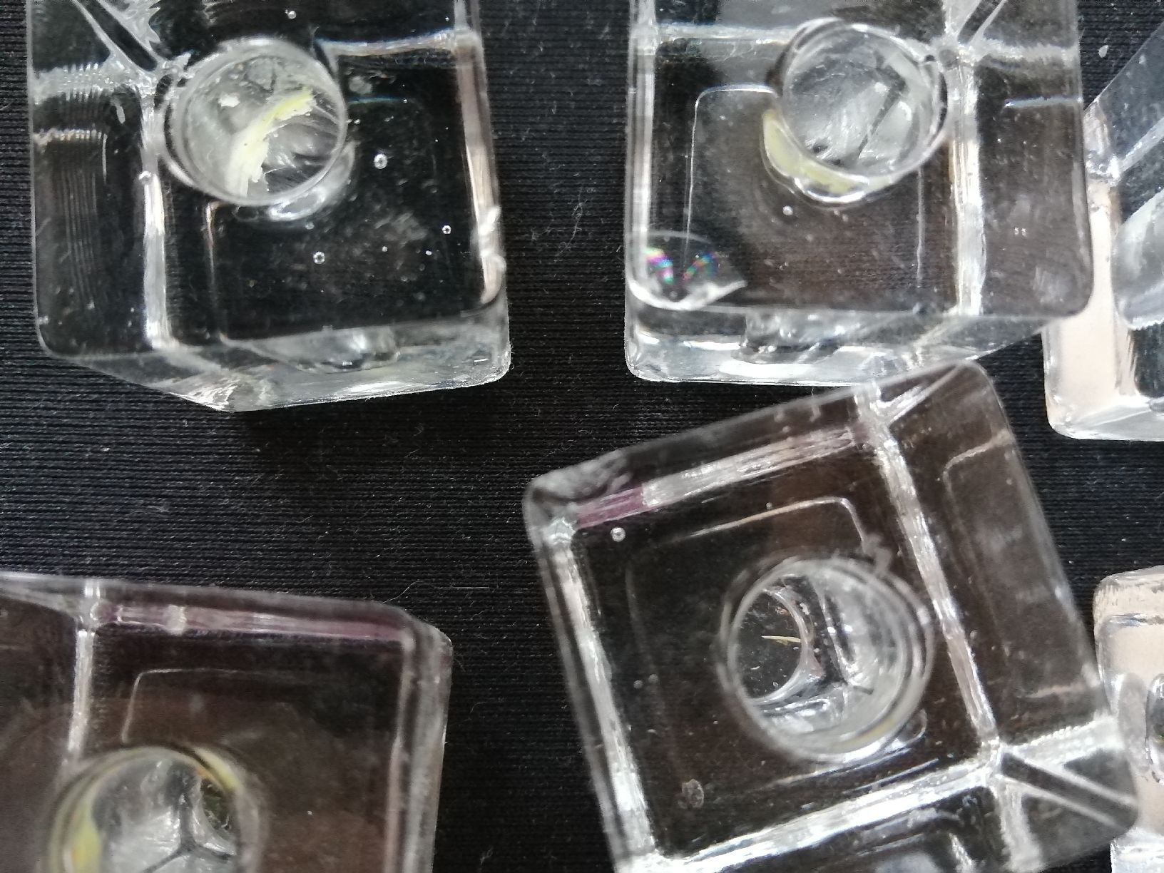 Kerzenständer: 6 Glas Kerzenhalter quadratisch  – Gebraucht aus Honau von holunder3 2