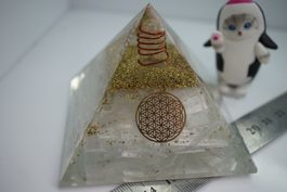 Selenit  Blume des Lebens    -Orgonit - Pyramide by TOPSTONE