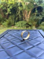Modischer Ring aus Edelstahl vintage look 21mm
