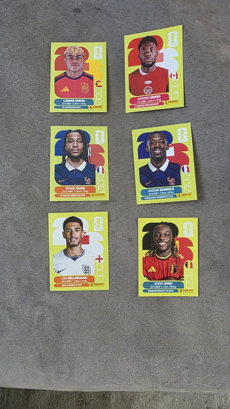 Panini Sammelbilder & Trading cards: Panini 6 Topspieler – Neu (gemäss Beschreibung) aus Heiden von Imocan82