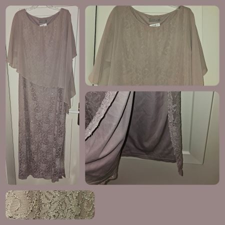 Abendkleid von Christian Berg, taupe, 44, NEU