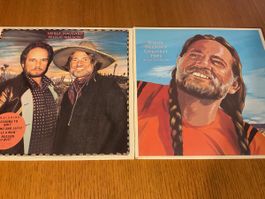 Schallplatten Willie Nelson Merle Haggard 2LP guter Zustand