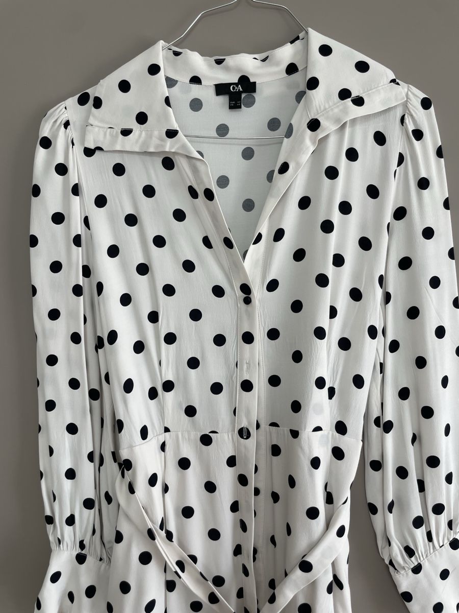 C&A Vestiti: C&A Kleid Vintage  gepunktet Gr. 42 – Nuovo (secondo la descrizione) da Zürich venduto da Mary233 3