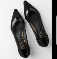 ZARA🖤 escarpins bi-matière transparents NEW! 37