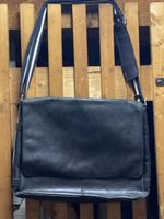 Picard Ledertasche Umhängetasche Vintage schwarz