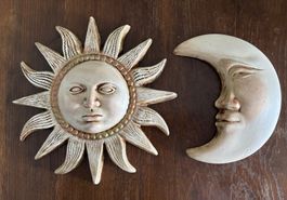 Sole e Luna decorativi vintage