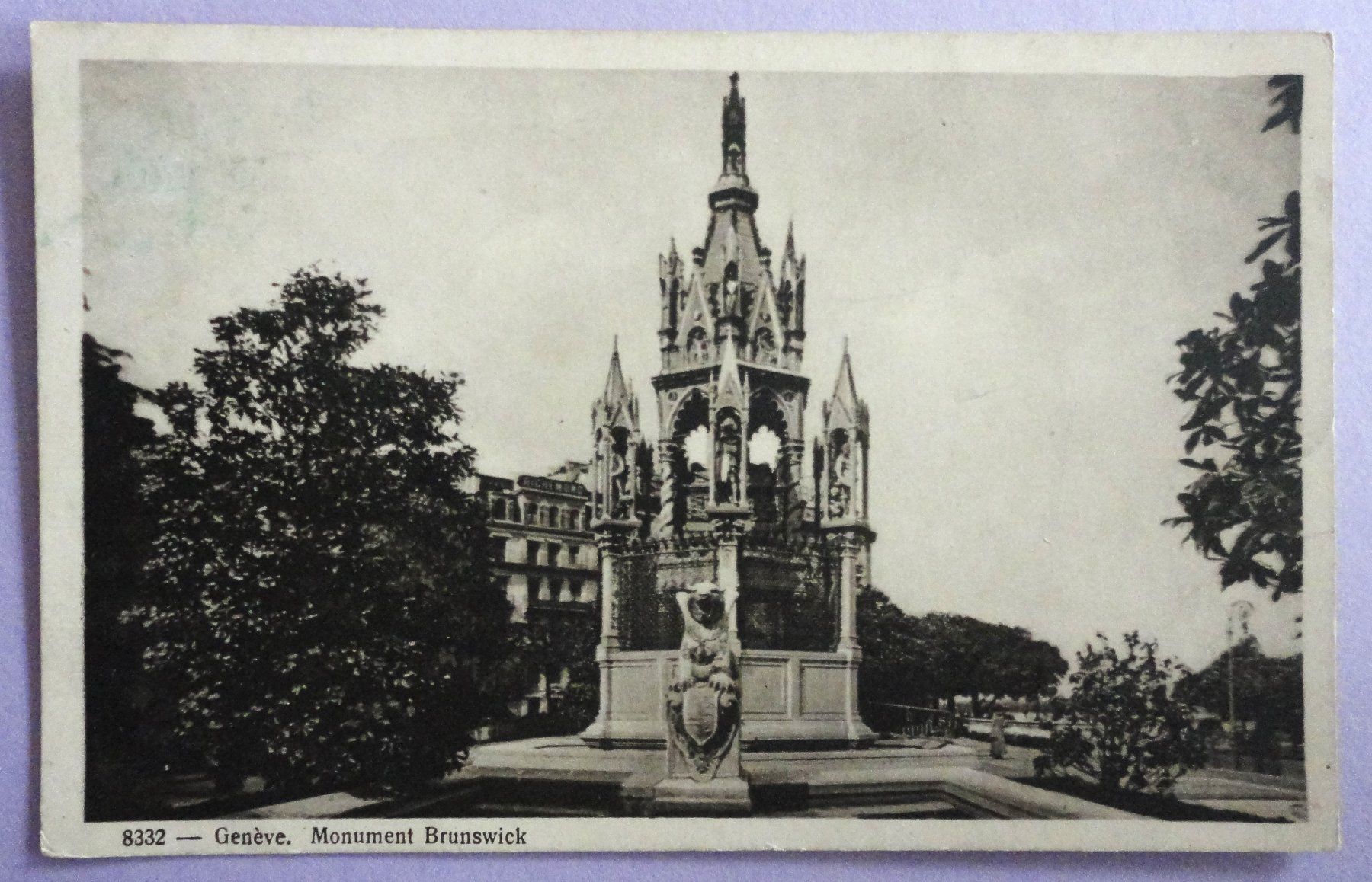 Cartoline postali: Genève - Monument Bruswick – Usato da Fétigny venduto da Billy2miny