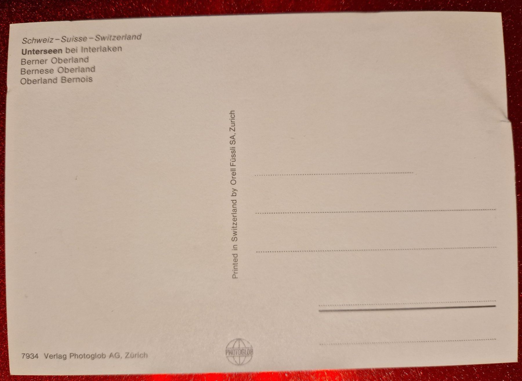 Ansichtskarten: Unterseen - Interlaken / alt & ungelaufen – Neu (gemäss Beschreibung) aus Melchnau von Fishel 1