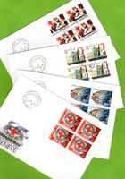 1999 FDC Sondermarken Viererblöcke SBK 30.--