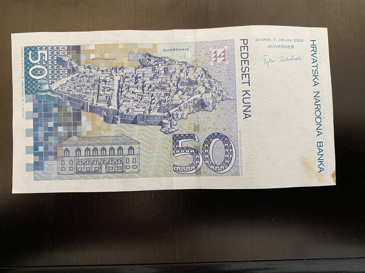 Banconote: Croatie, Billet de Banque 50 Kuna – Nuovo (secondo la descrizione) da Corsier-sur-Vevey venduto da Ginoarturo 1