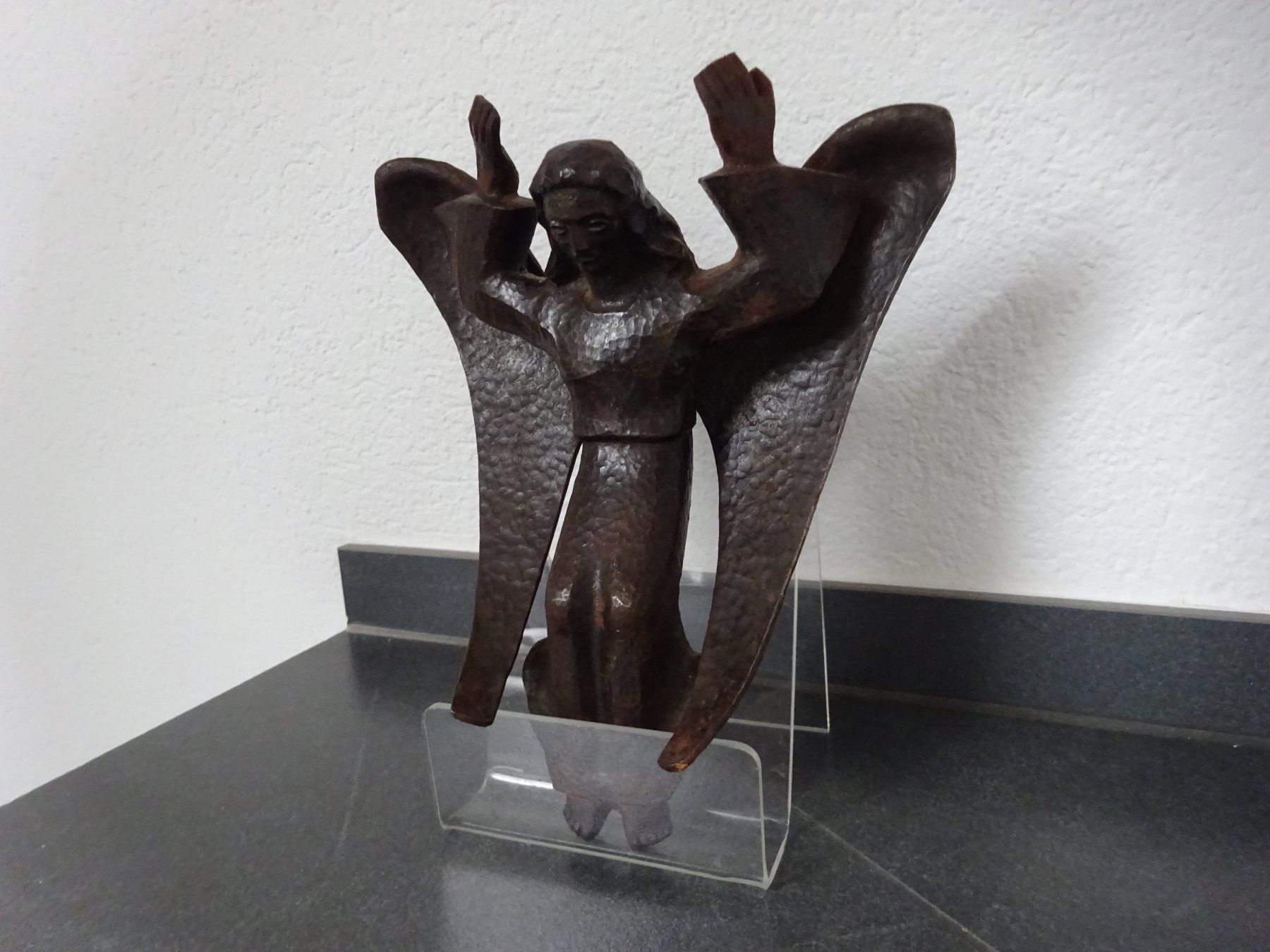 Sculture & Statue: Engel Eisen Krippe – Usato da Esslingen venduto da eintagammeer 2