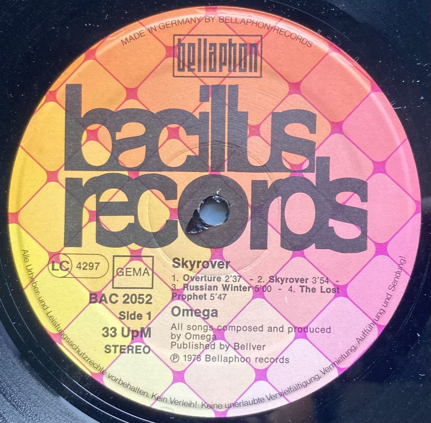 Dischi in vinile: OMEGA - SKYROVER – Usato da Poliez-Pittet venduto da Newtown-Records 2