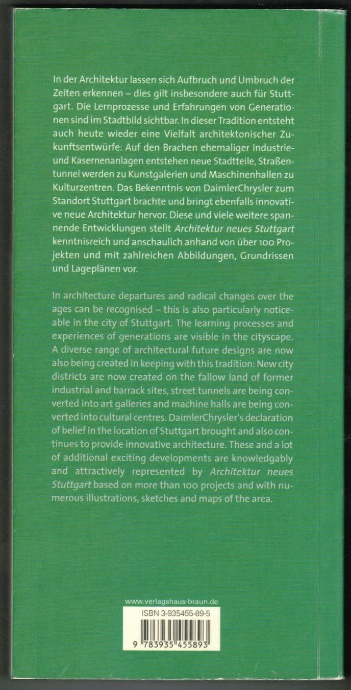 Livres: Architektur neues Stuttgart – D'occasion à Zürich par Tolima194 1