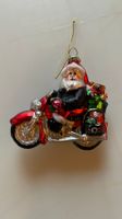 Samichlaus Nikolaus Santa auf Motorrad Glas Neu!
