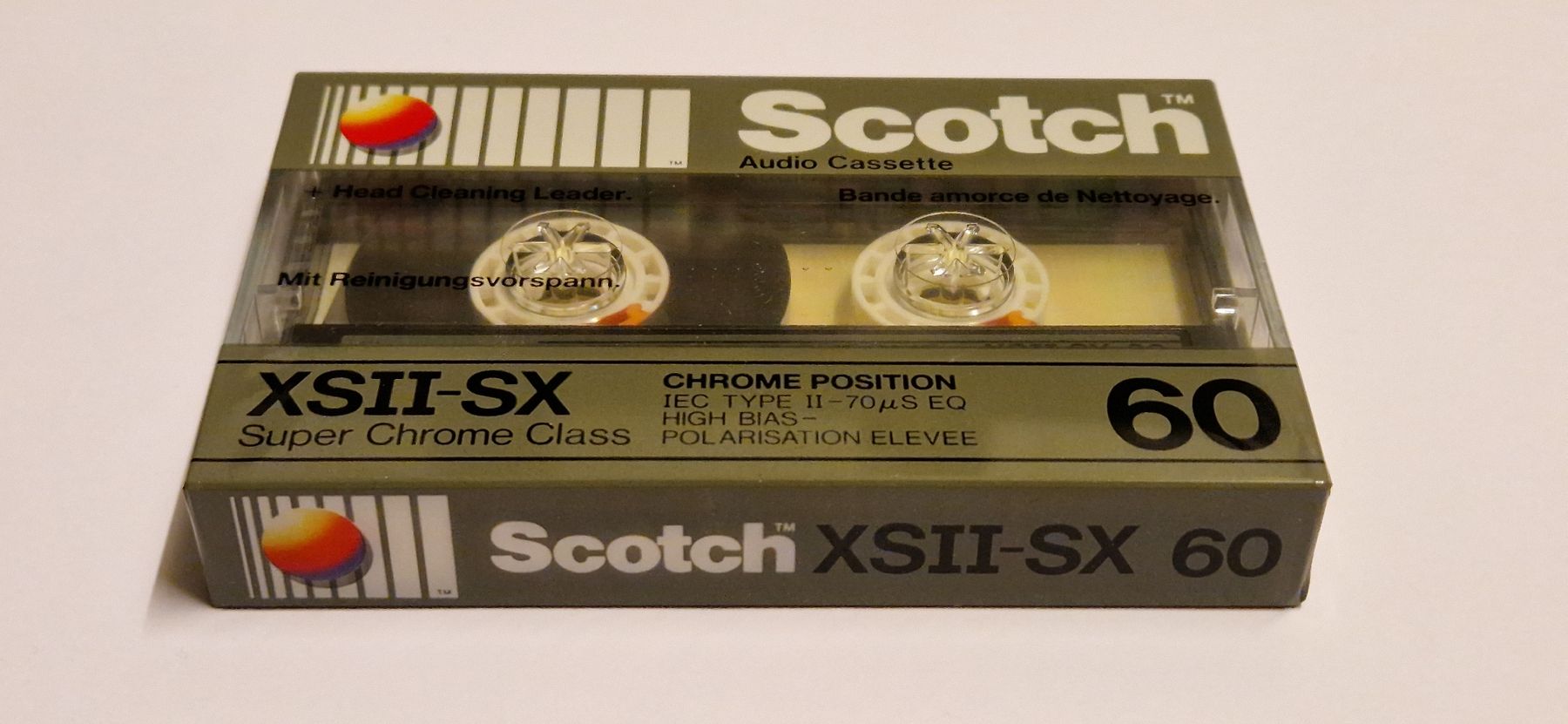 Kompaktkassetten: Scotch XSII-SX 60 Audio Kassette, Neu und Eingeschweißt – Neu und originalverpackt aus Zürich von  1
