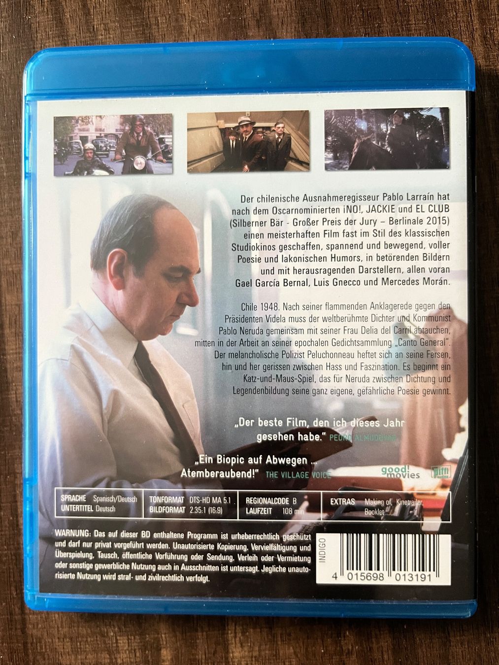 Tutti i DVDs: Neruda Blu-ray – Nuovo (secondo la descrizione) da Sierre venduto da black.box 1