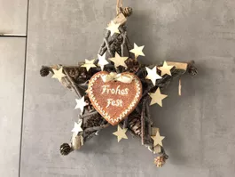 Villeroy Türkranz Stern Kranz Vintagedeko  Weihnachtsdeko
