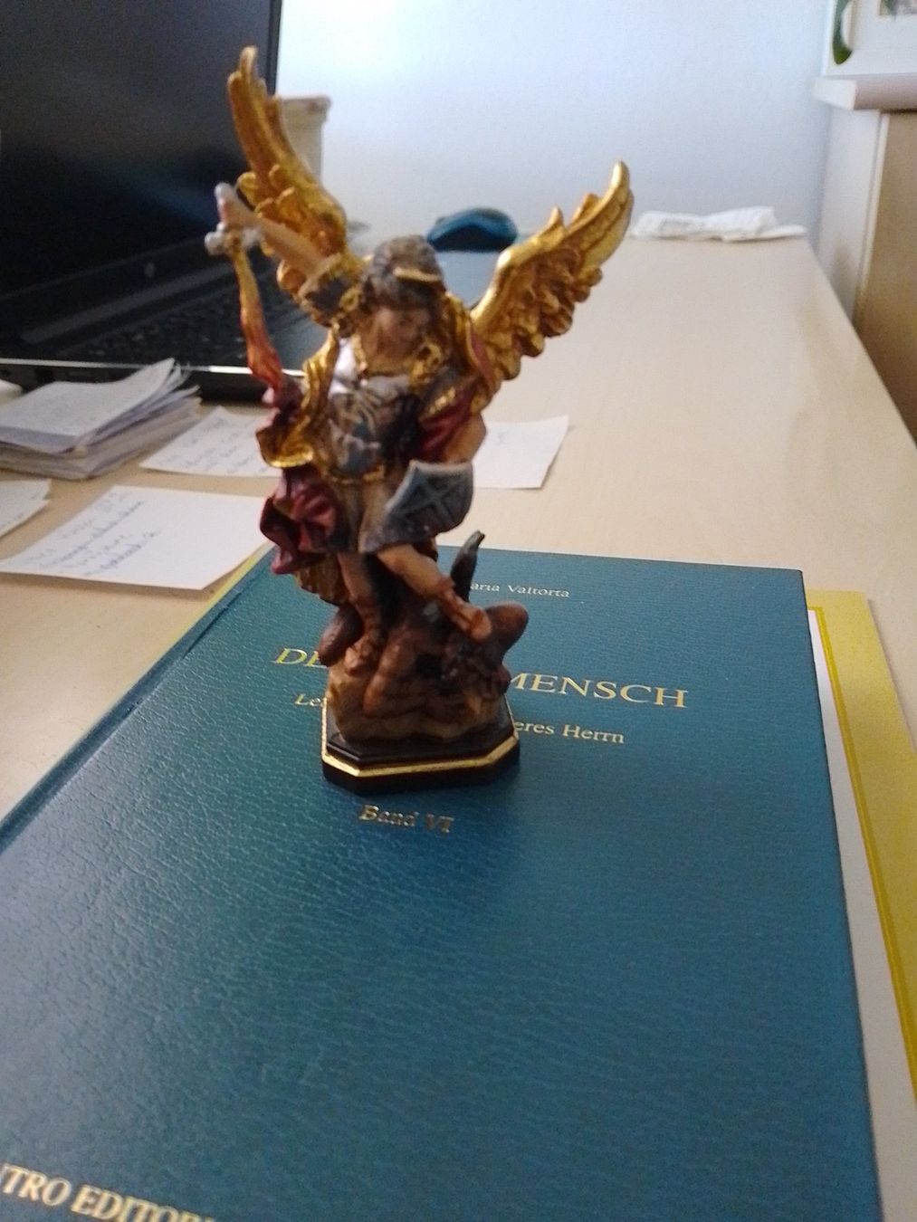 Statuette: Erzengel Michael Statue, 10 cm – Usato da Weinfelden venduto da PaterPio1968