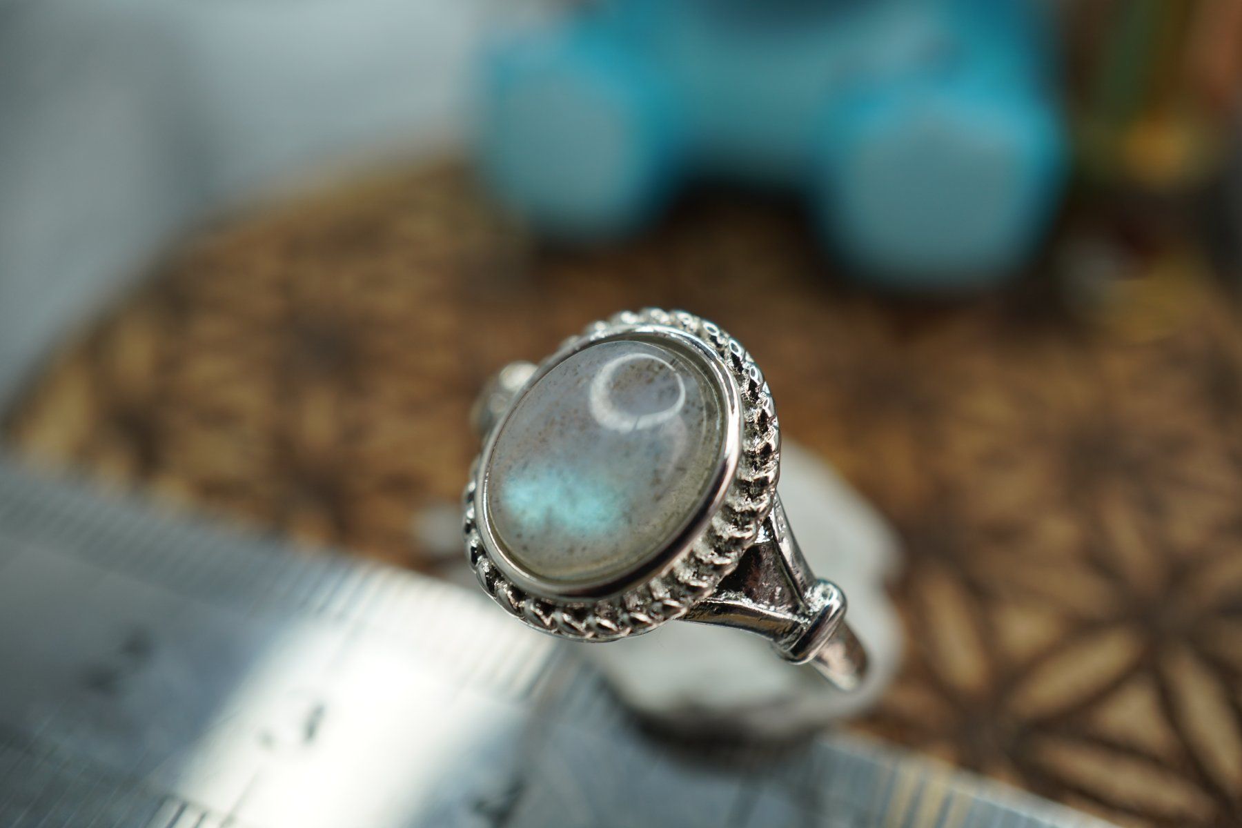 Minerali & Pietre curative: Labradorit     ring Grösse  Variabel     (Räumung!) – Nuovo e nell'imballaggio originale da Eschenbach SG venduto da topstone 3