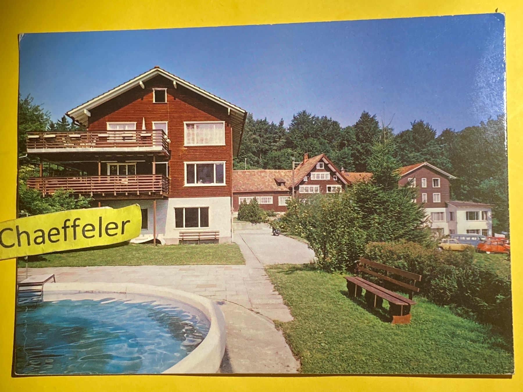 Ansichtskarten: Bibelschule Walzenhausen, Sonnenberg 1 – Gebraucht aus Zürich von Chaeffeler