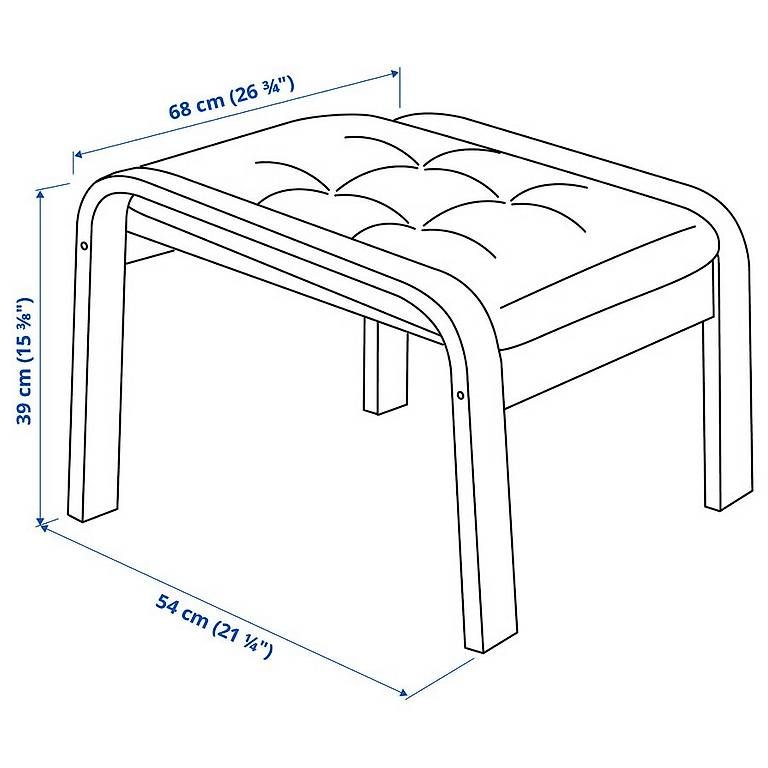 Poltrone: Ikea Poäng Sessel und Hocker grau – Usato da Wettingen venduto da S_Runa 4