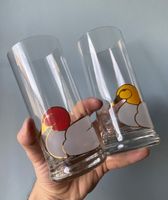 2er-Set Enten-Gläser (roter & gelber Kopf)
