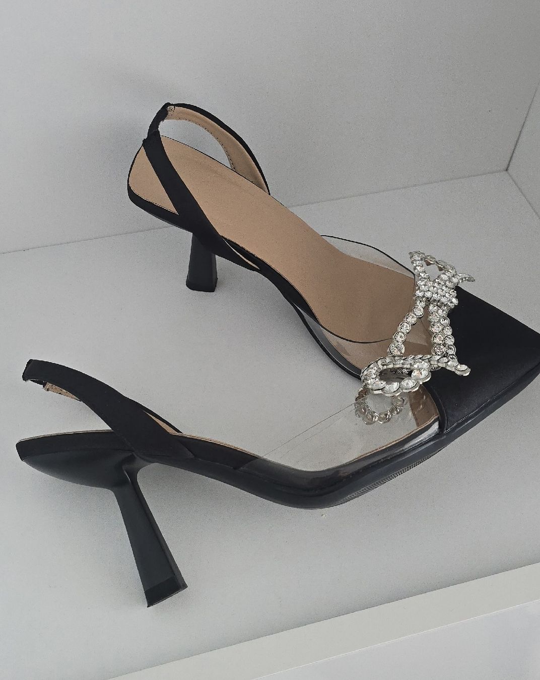 Scarpe da donna: Pumps schwarz mit Strasschleife Slingback Grösse 38 neu – Nuovo e nell'imballaggio originale da Luzern venduto da Kethi_kris1705 2