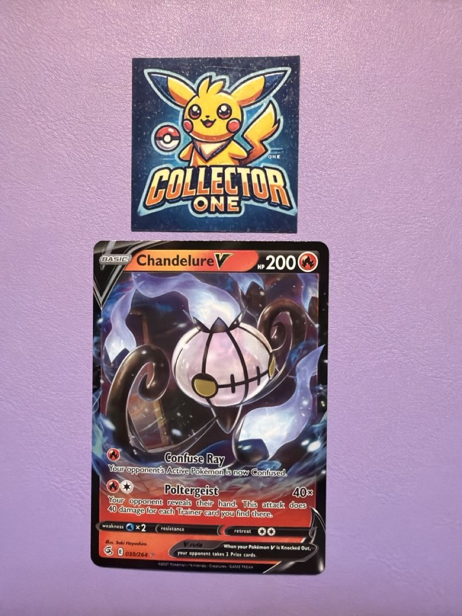 Pokémon Carte collezionabili: Pokemon Chandelure V 2021 Selten – Nuovo (secondo la descrizione) da Lommiswil venduto da CollectorOne