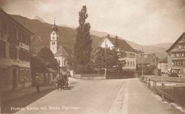 Protest Kirche mit Buchs Pfarrhaus