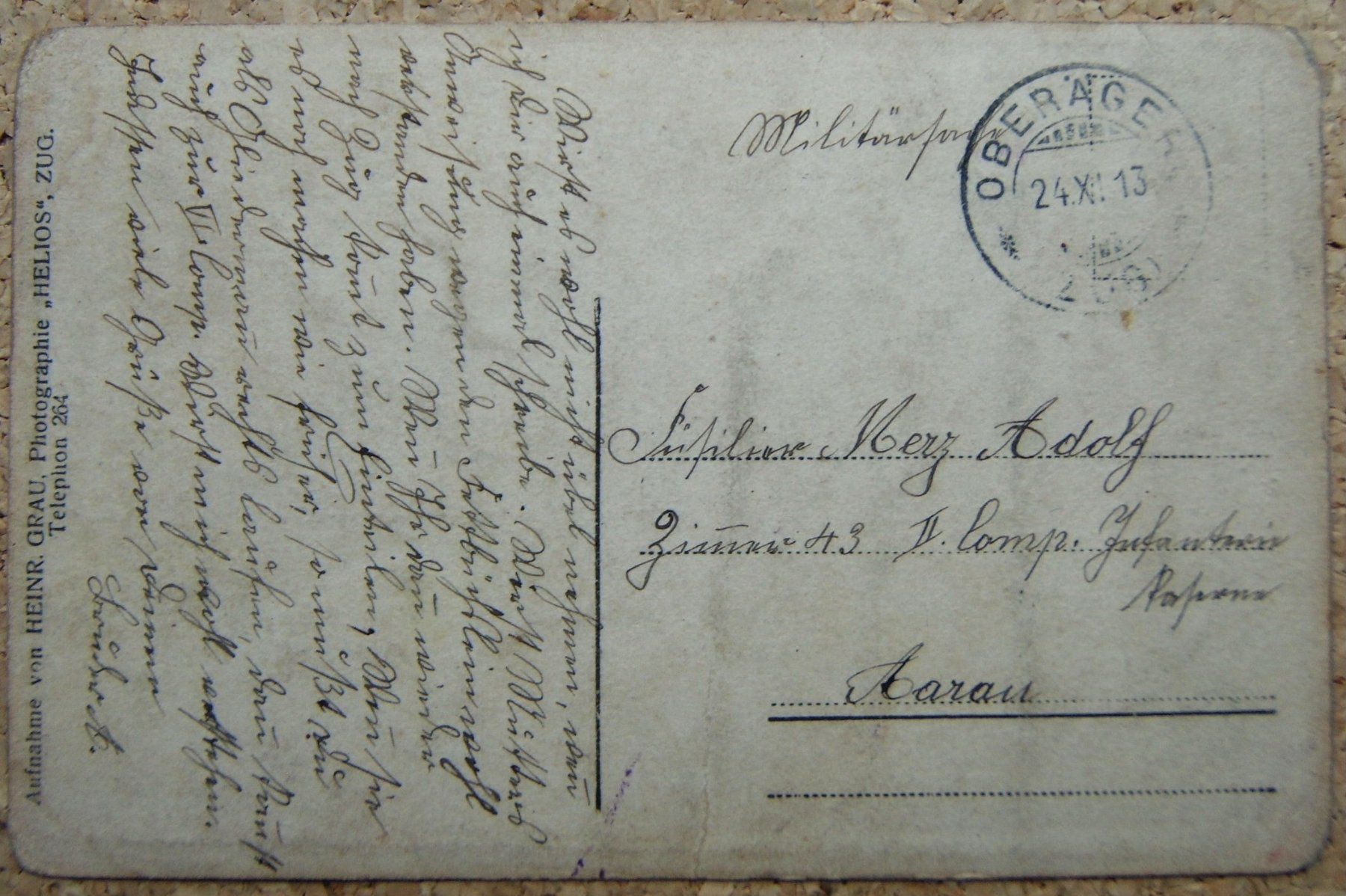 Cartoline postali: FOTO-AK MILITÄR 1913 – Usato da Brunnen venduto da Nonne04 1