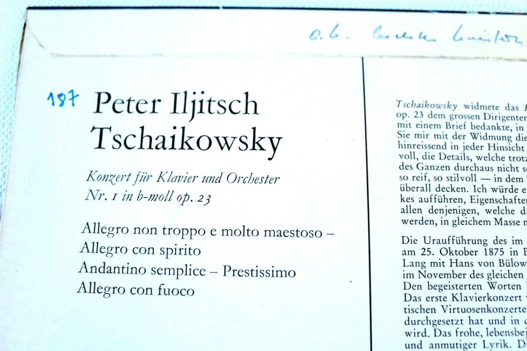CDs: TSCHAIKOWSKY / CHOPIN: Konzerte – Gebraucht aus Bern von kultiges 4